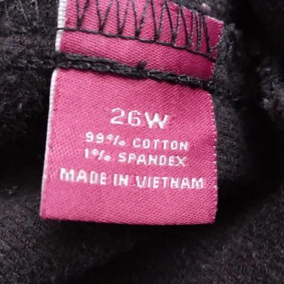 Vintage Gitano Corduroy Blazer Jacket Black Y2K Gilmore Girls Women's Plus 26W - Picture 8 of 15